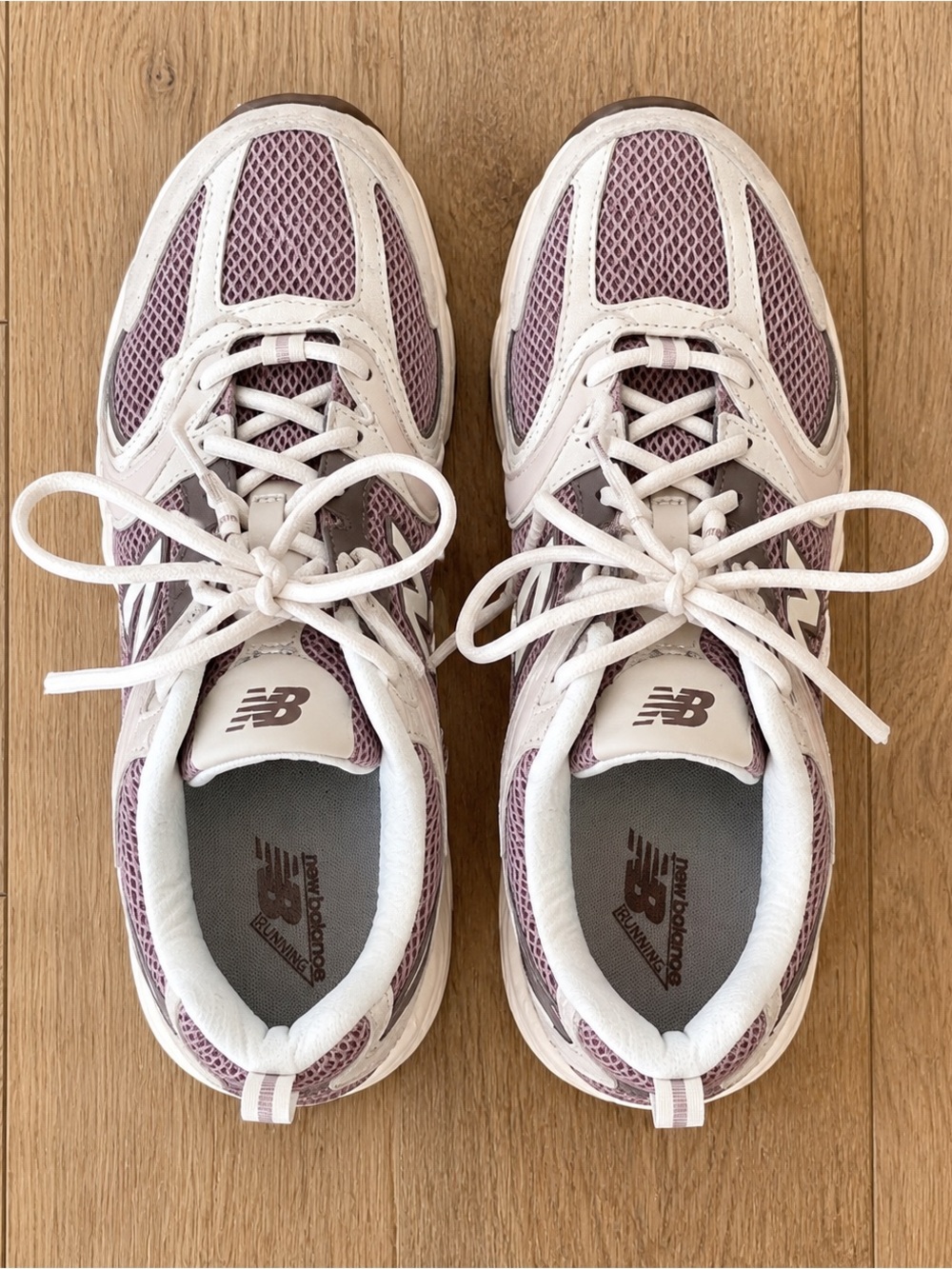 New Balance 530 Mauve Cream Running Sneakers Women’s Size 10